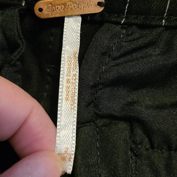 FREE PEOPLE Montella Pinstripe Crop Skinny Pants, Size 2 - Picture 7 of 8